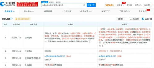 中國物流集團資產(chǎn)管理公司正式成立，注冊資本達40億元